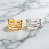 Twist Quad Ear Cuff