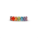 Rainbow Gemstone Chakra Ring