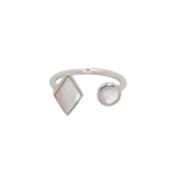 Mother of Pearl Geo Ring