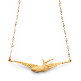 Soaring Bird Pearl Necklace