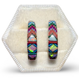 Mosaic Inlay Earring Small - #3