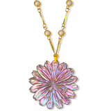 Zinnia Carved Abalone Necklace