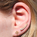 Crystal Cross Studs