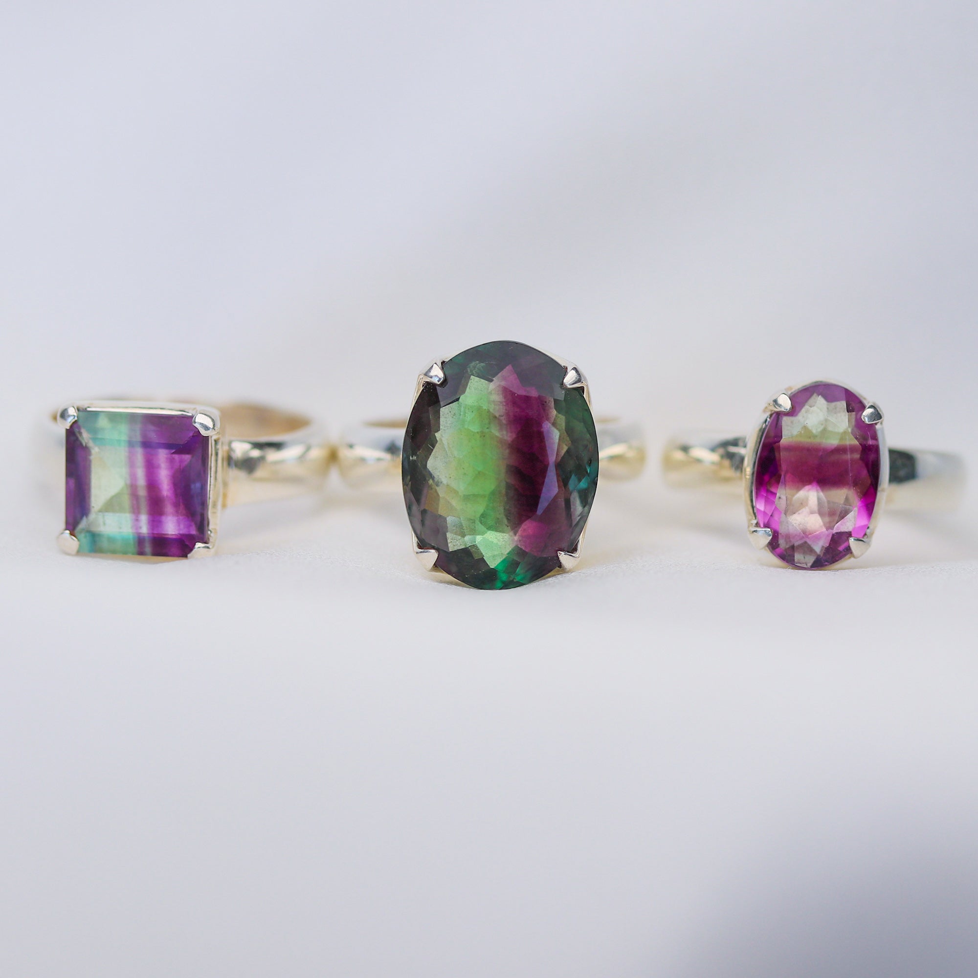 Rainbow on sale fluorite ring