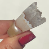 Carved Rock Ring (SIZE 5-8) Light Amethyst, Agate, Quartz
