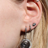 Carved Spiral Earrings