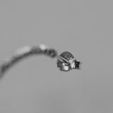 Silver Glitter Hoops - 3cm