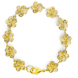 Hibiscus Flower Link Bracelet