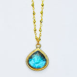 Labradorite Teardrop Necklace