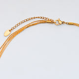 Multi Strand Choker Necklace - Waterproof