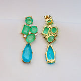 Paraiba Cascade Earrings - Silver
