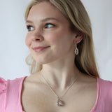Quartz Dainty Stunner Necklace - Silver