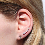 Crystal Cross Studs