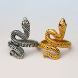 Large Snake Adjustable Ring
