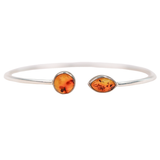 Amber Fossil Flex Bracelet
