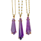 Amethyst Amulet Necklace