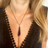 Amethyst Amulet Necklace