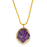 Amethyst Cluster Necklace #1