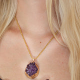 Amethyst Cluster Necklace #1