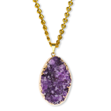 Amethyst Cluster Necklace #4