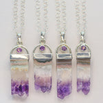 amethyst treasure necklace 925 sterling silver