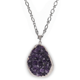 Amethyst Cluster Necklace #5