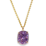 Aura Amethyst Cluster Necklace #1