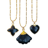 Black Onyx Charm Necklace
