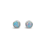 Blue Opal Studs