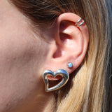 Chunky Heart Earrings