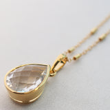Quartz Dainty Stunner Necklace - Gold