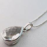 Quartz Dainty Stunner Necklace - Silver