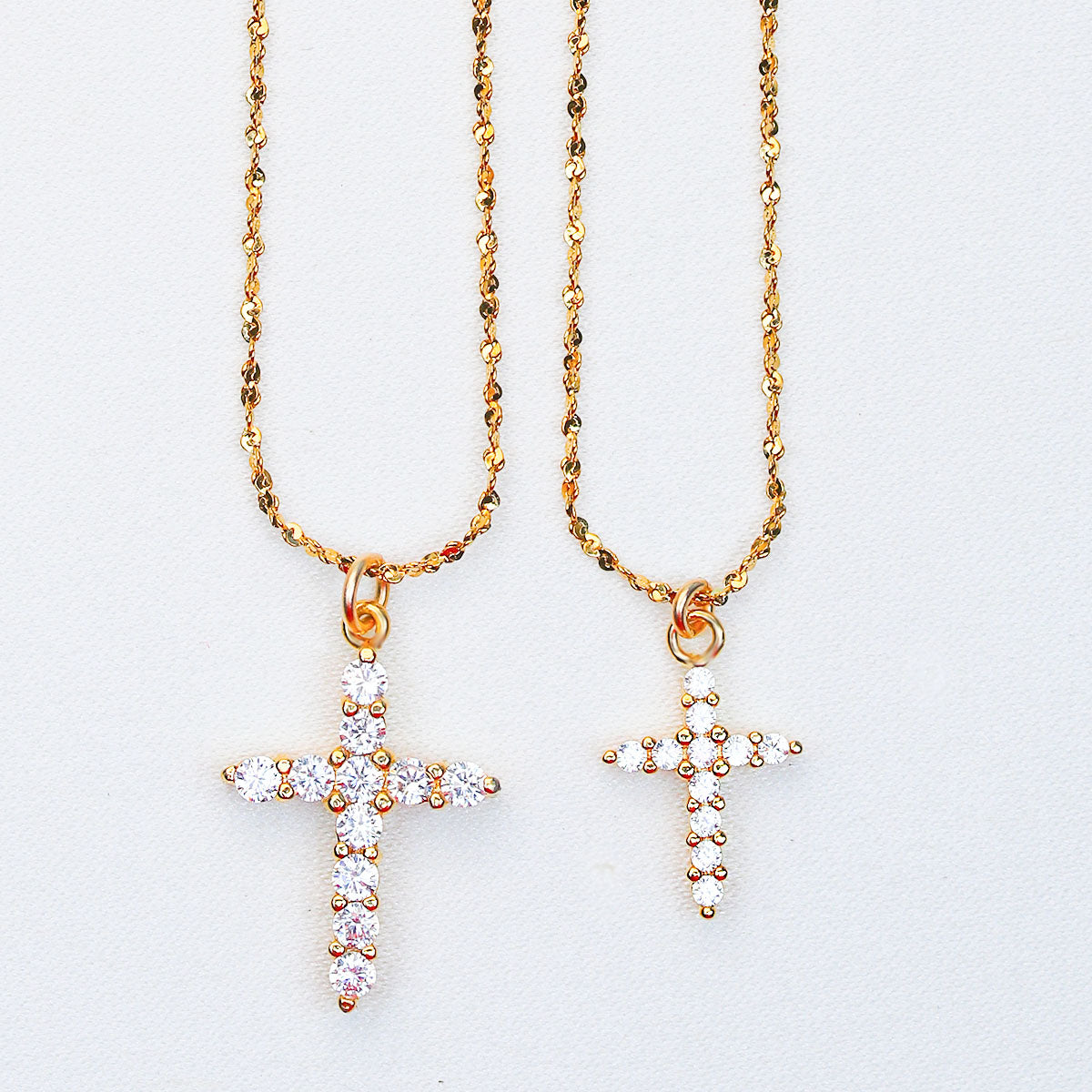 Cross necklace orders crystal