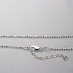 Blue Topaz .925 sterling silver necklace Italian adjustable chain tarnish free waterproof nickel free