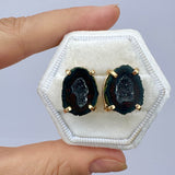 Coconut Geode Studs