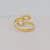 Herkimer Diamond Adjustable Ring