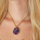 Amethyst Cluster Necklace #2