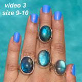 Labradorite Bauble Ring