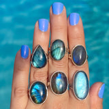 Labradorite Bauble Ring