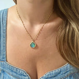 Labradorite Teardrop Necklace