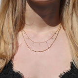 Double Layer Glitter Necklace - Waterproof