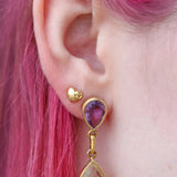 Amethyst + Lemon Quartz Duo Drops