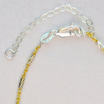 Ethiopian Opal .925 sterling silver beads gold filled necklace adjustable chain