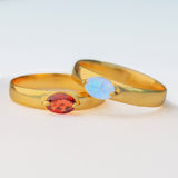Natural Garnet natural Moonstone 14k Gold .925 sterling silver nickel free