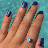 Dainty Moonstone Ring - Gold