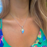 Flashy Moonstone Necklace