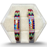 Mosaic Inlay Earring Medium - #2