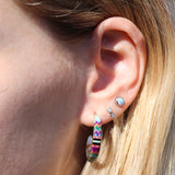 Mosaic Inlay Earring Medium - #3