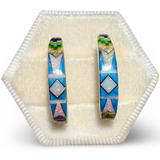 Mosaic Inlay Earring Small - #5