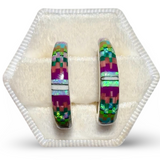 Mosaic Inlay Earring Small - #2